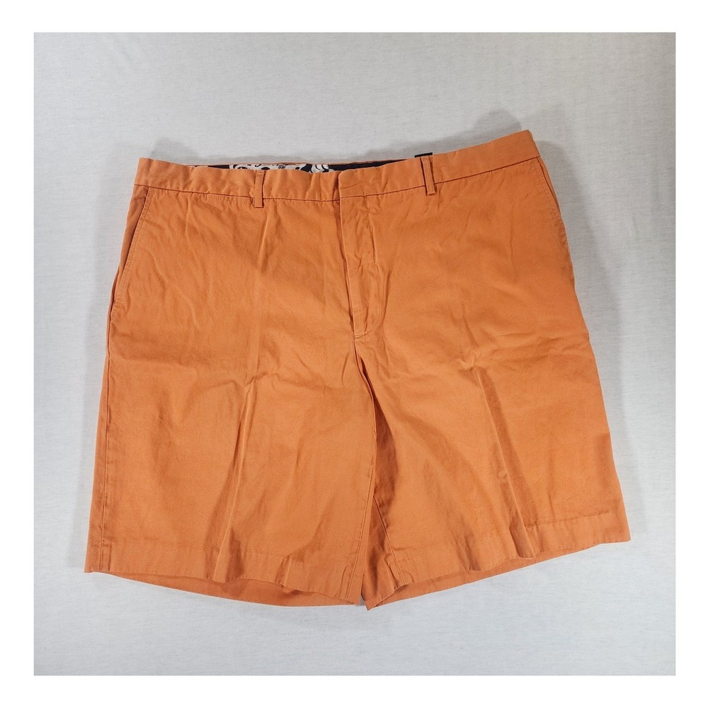 Lilly Pulitzer Mizner Short Mens 40 Chino Orange 100% Cotton Preppy Coastal Lux
